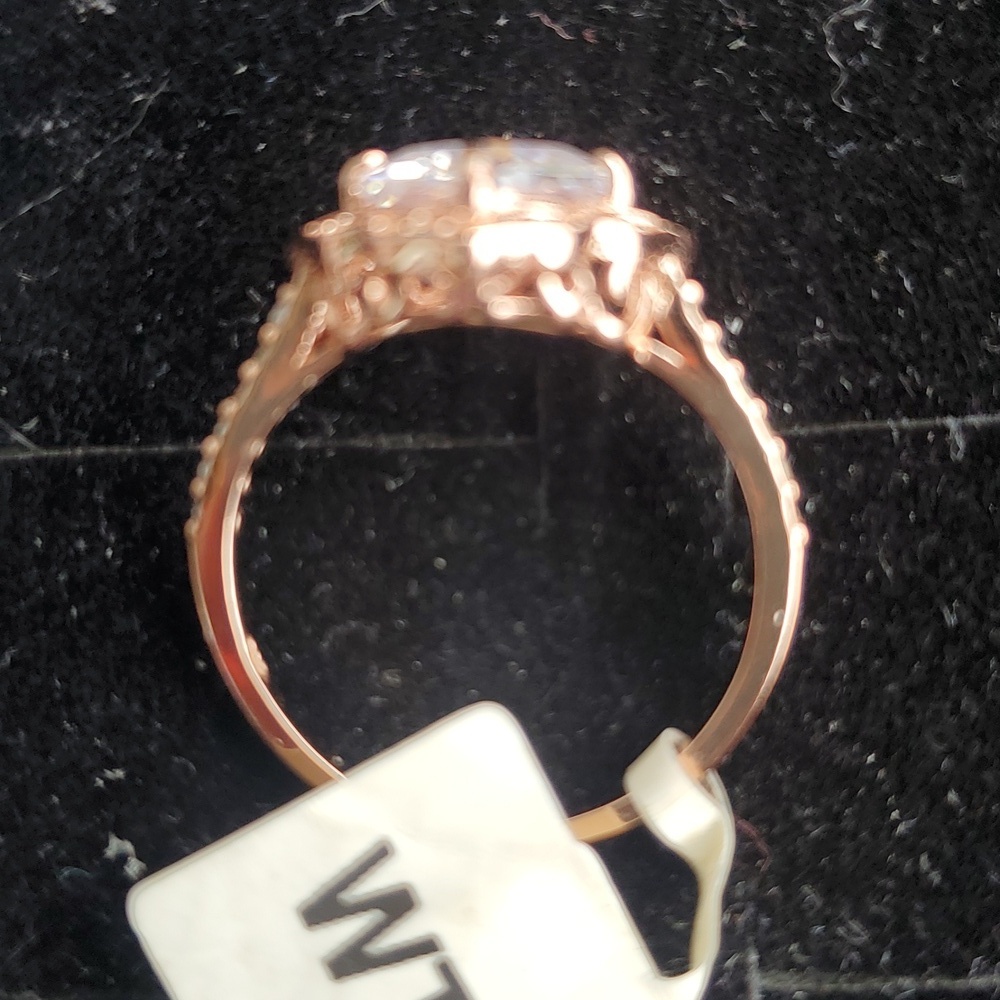 ROSE GOLD STERLING RING - Picture 3 of 4